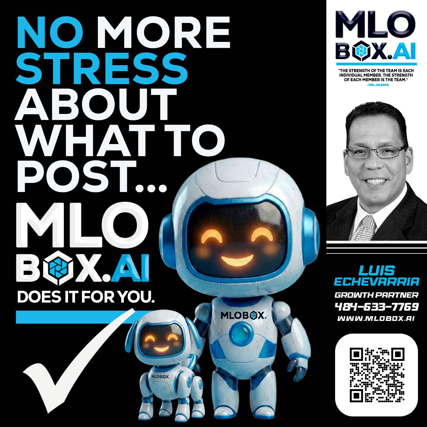 NO MORE STRESS - Luis Echevarria -Broker/Senior Mortgage Advisor