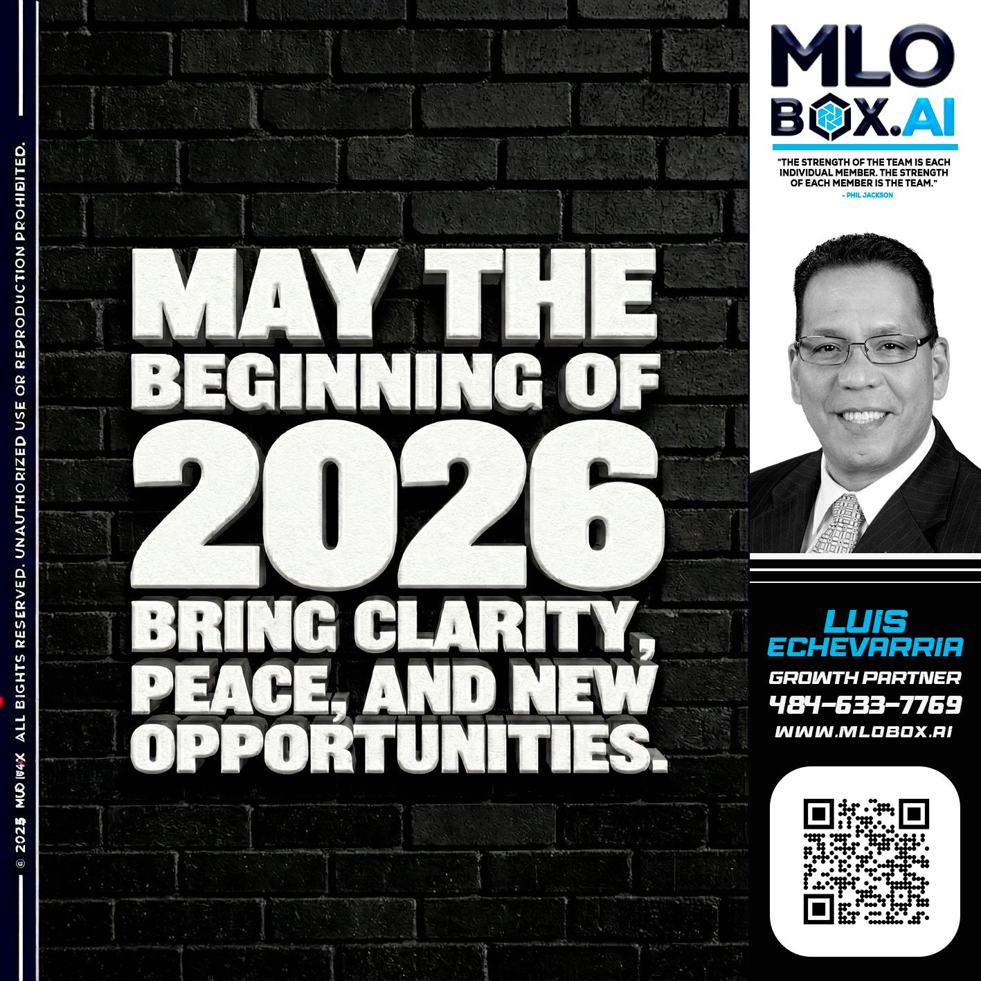 MAY THE 2026 - Luis Echevarria -Broker/Senior Mortgage Advisor