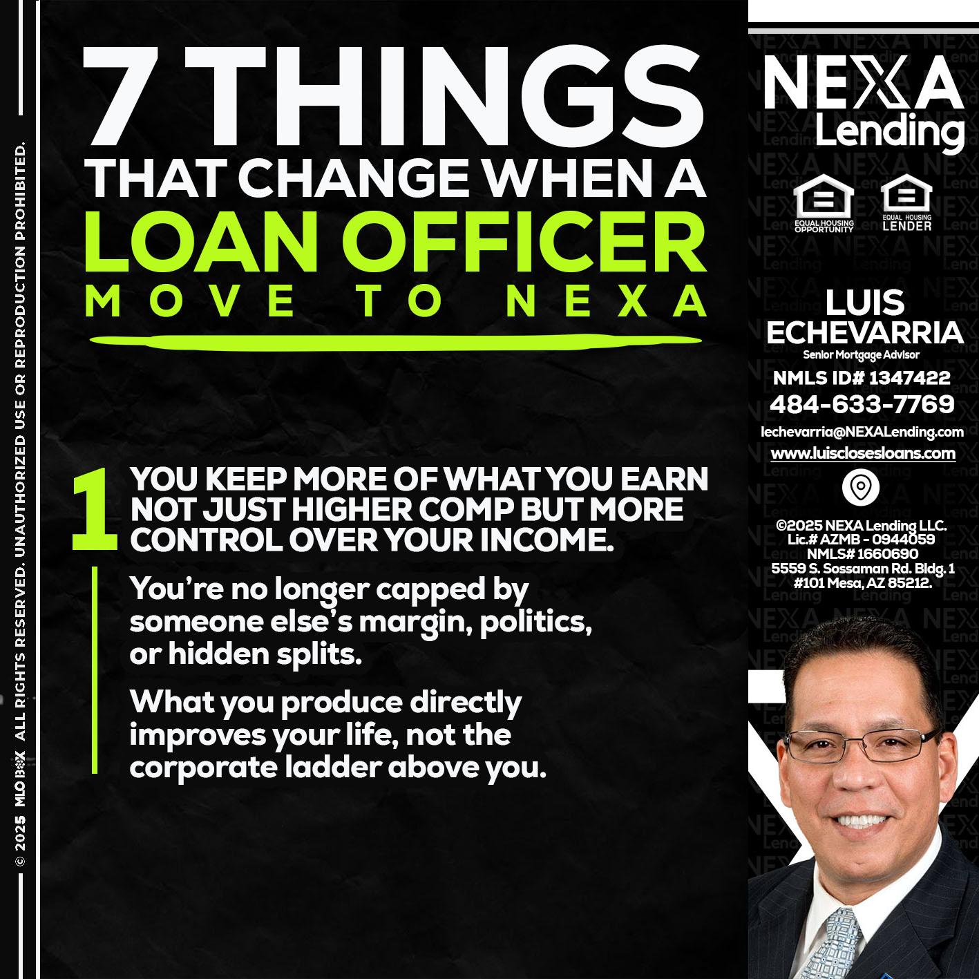 7 THINGS (1) - Luis Echevarria -Broker/Senior Mortgage Advisor