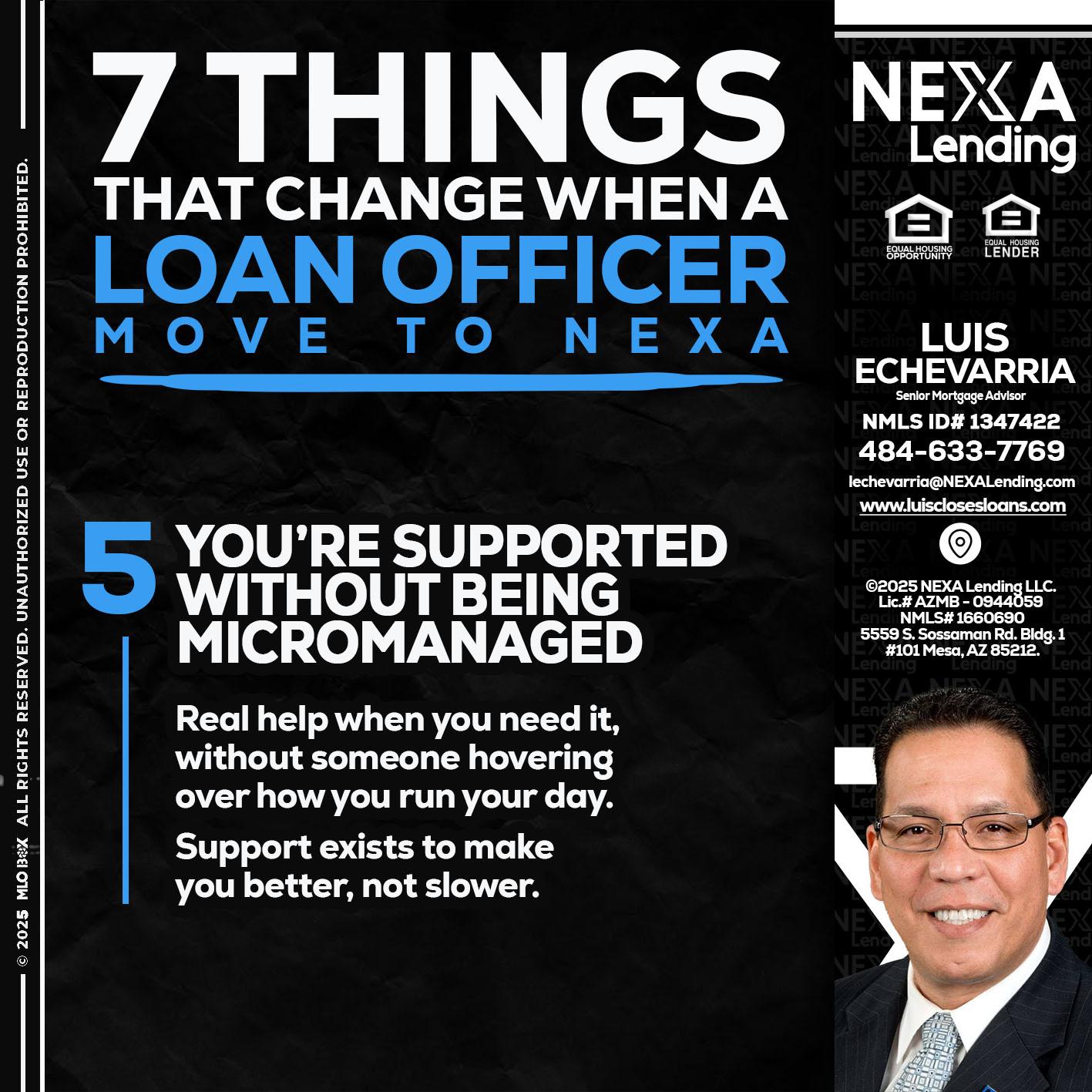 7 THINGS (5) - Luis Echevarria -Broker/Senior Mortgage Advisor