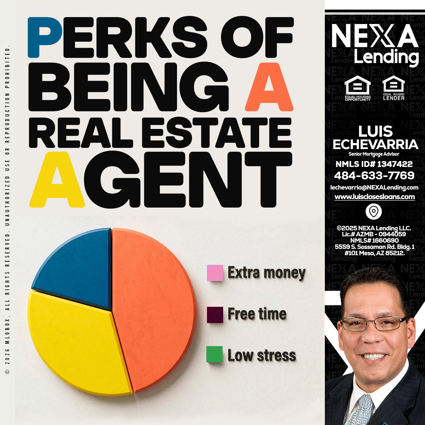 PERKS OF BEING - Luis Echevarria -Broker/Senior Mortgage Advisor