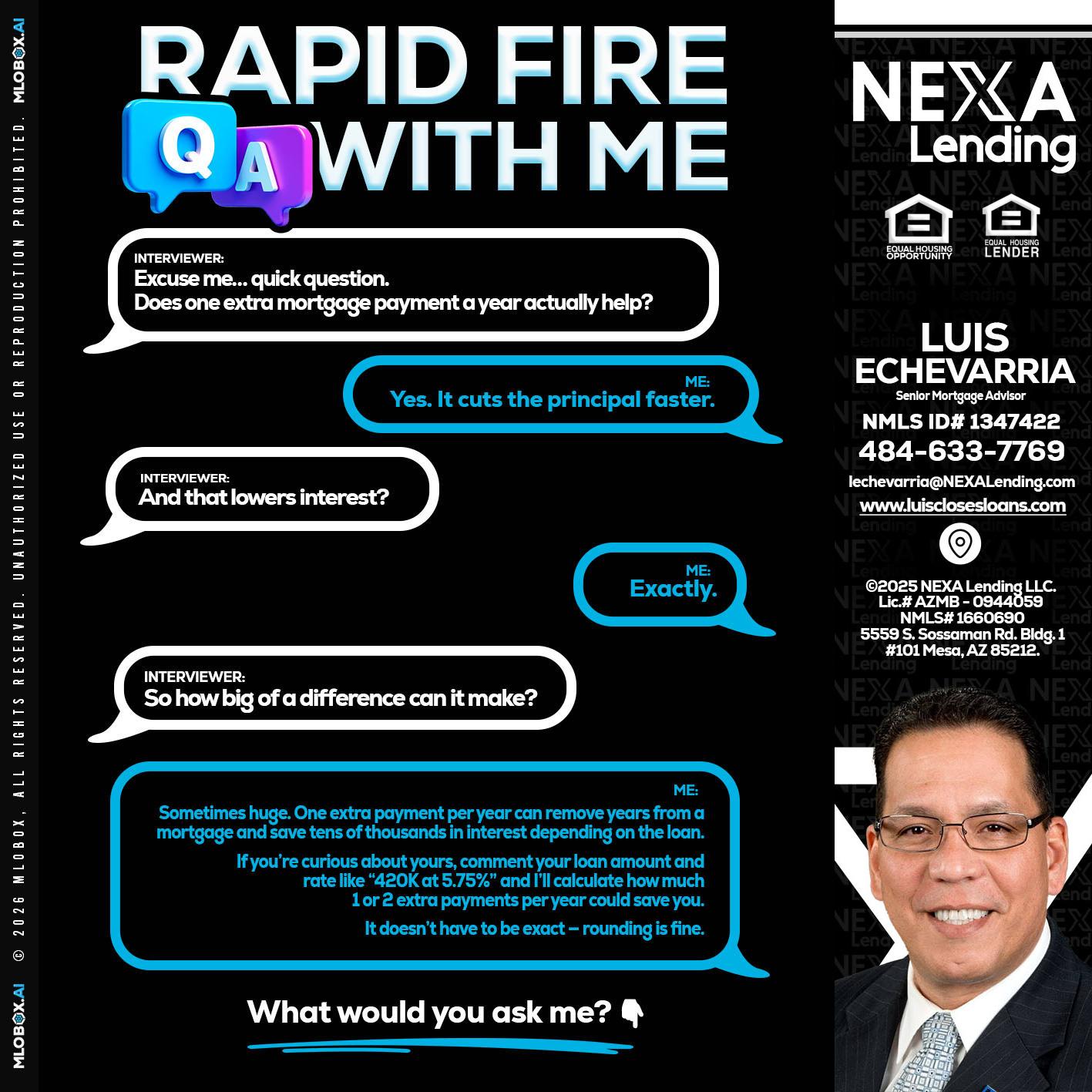 RAPID Q&A - Luis Echevarria -Broker/Senior Mortgage Advisor