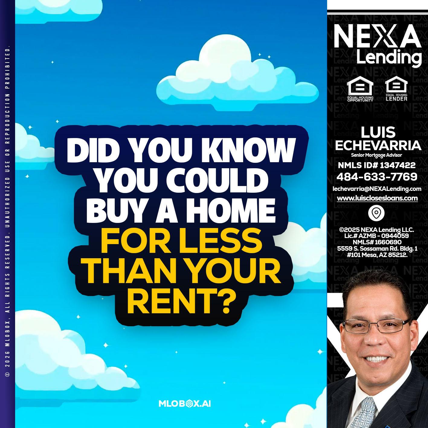 DID YOU KNOW - Luis Echevarria -Broker/Senior Mortgage Advisor