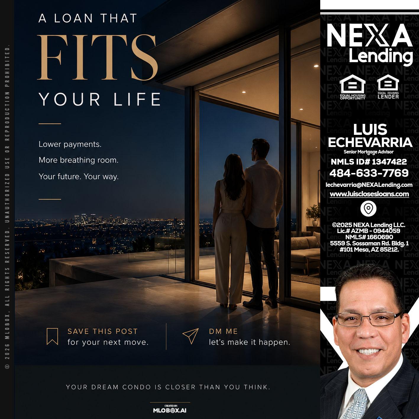 LOANS THAT FIT - Luis Echevarria -Broker/Senior Mortgage Advisor