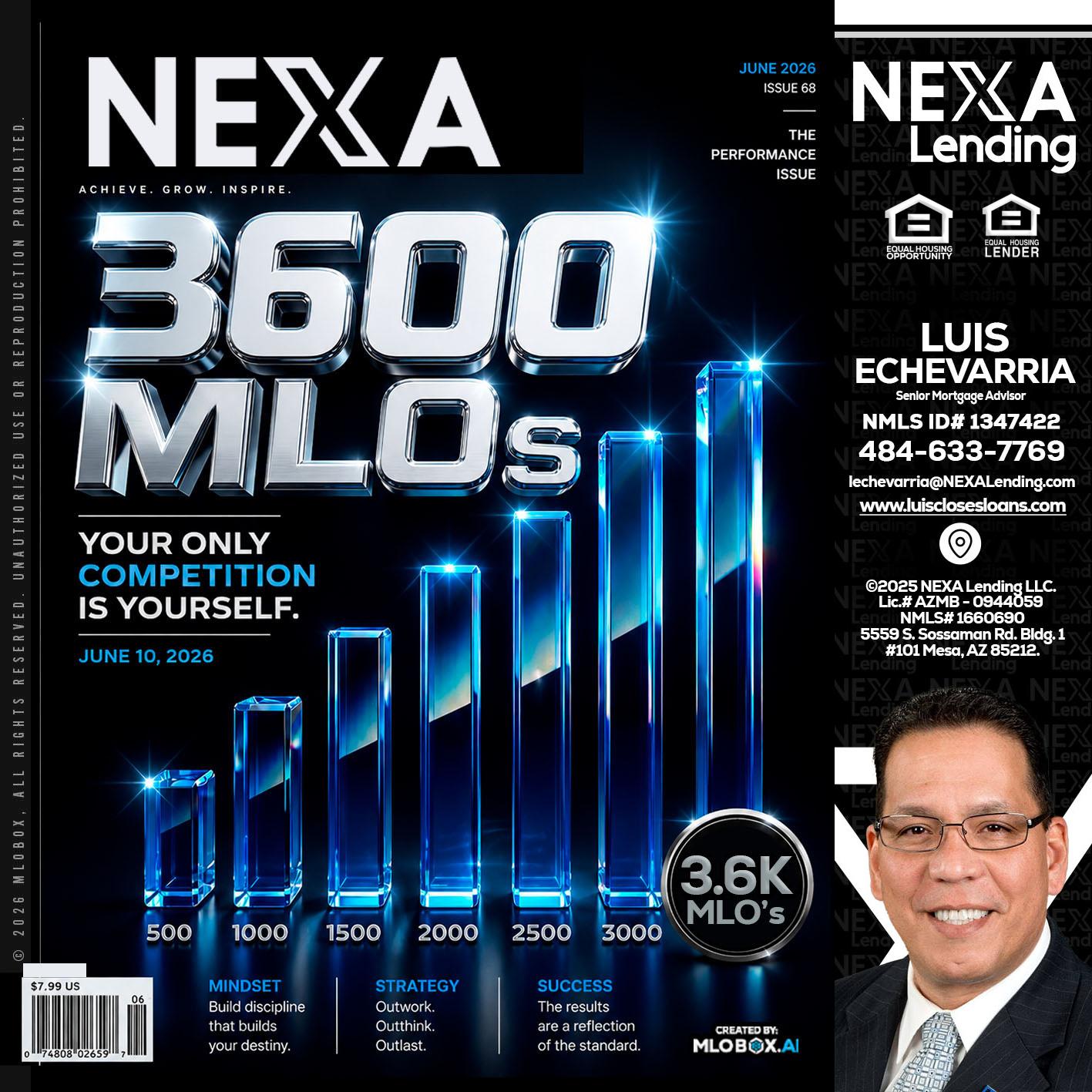 3600 MLOs - Luis Echevarria -Broker/Senior Mortgage Advisor