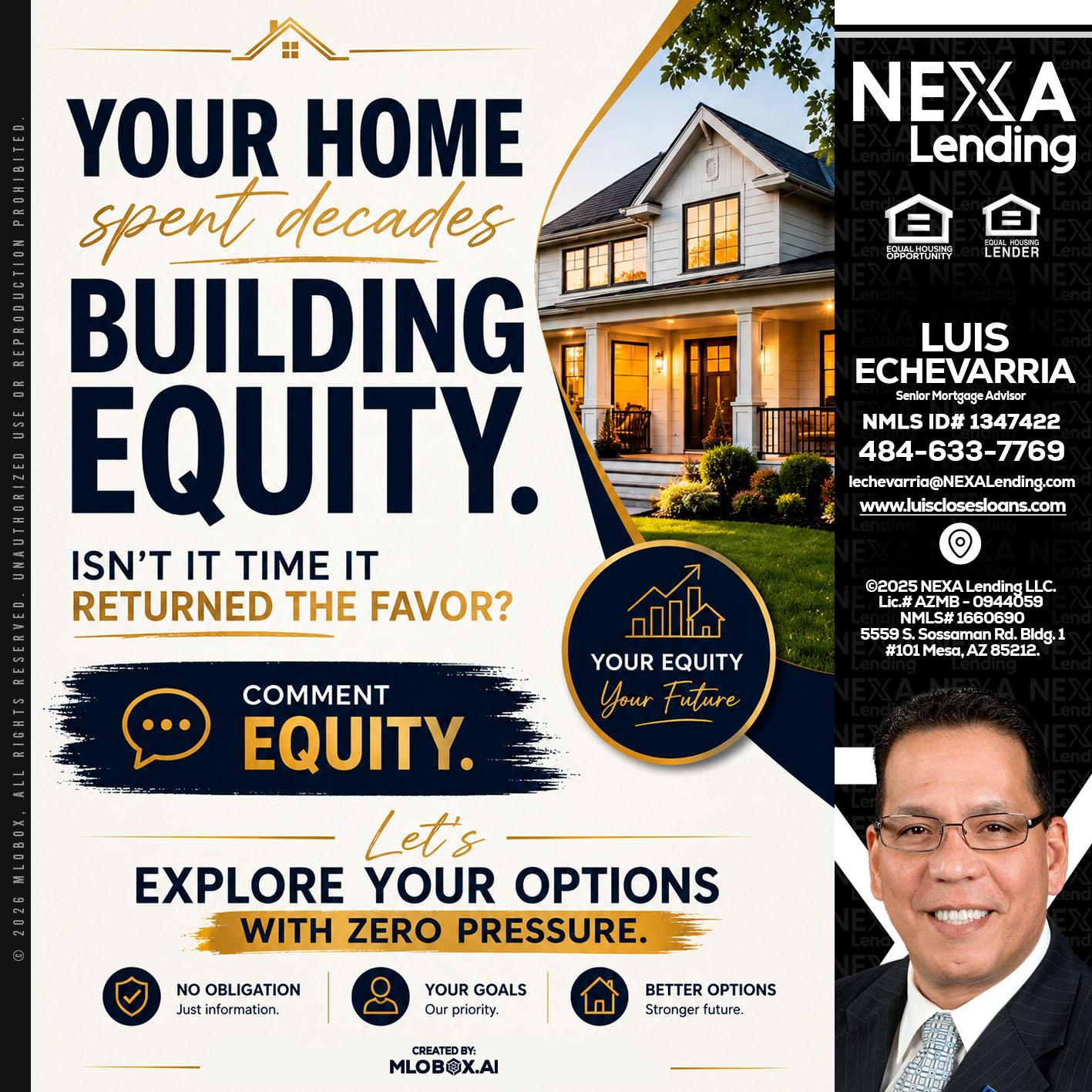 building equity - Luis Echevarria -Broker/Senior Mortgage Advisor