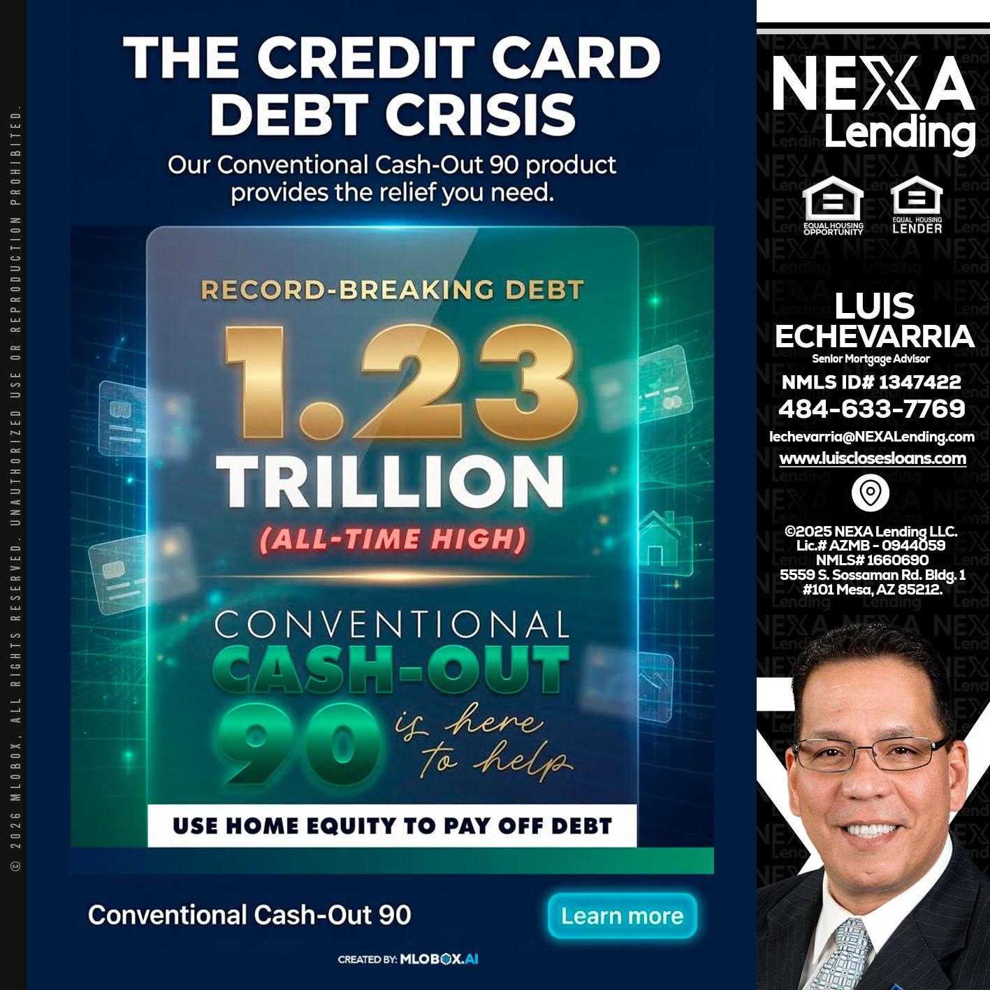 THE CREDIT CARD - Luis Echevarria -Broker/Senior Mortgage Advisor