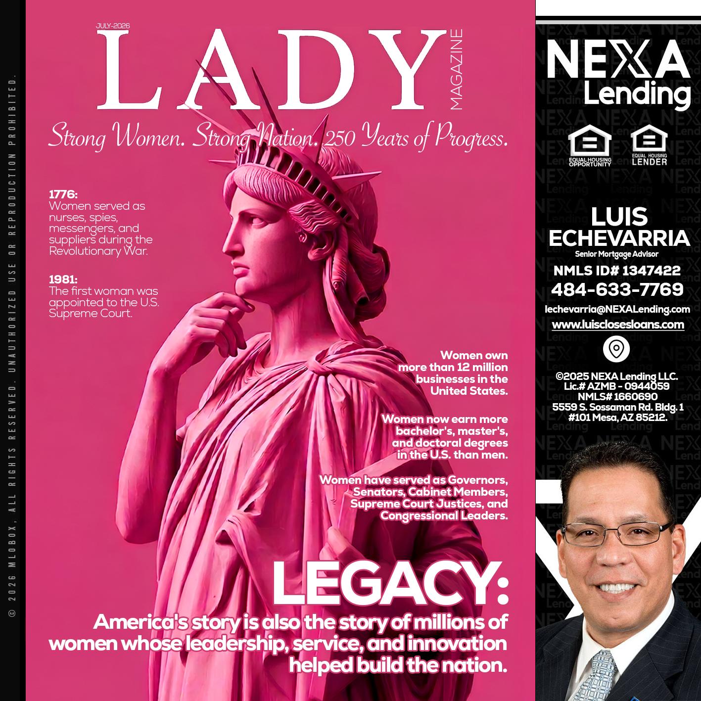 LADY LIBERTY! - Luis Echevarria -Broker/Senior Mortgage Advisor
