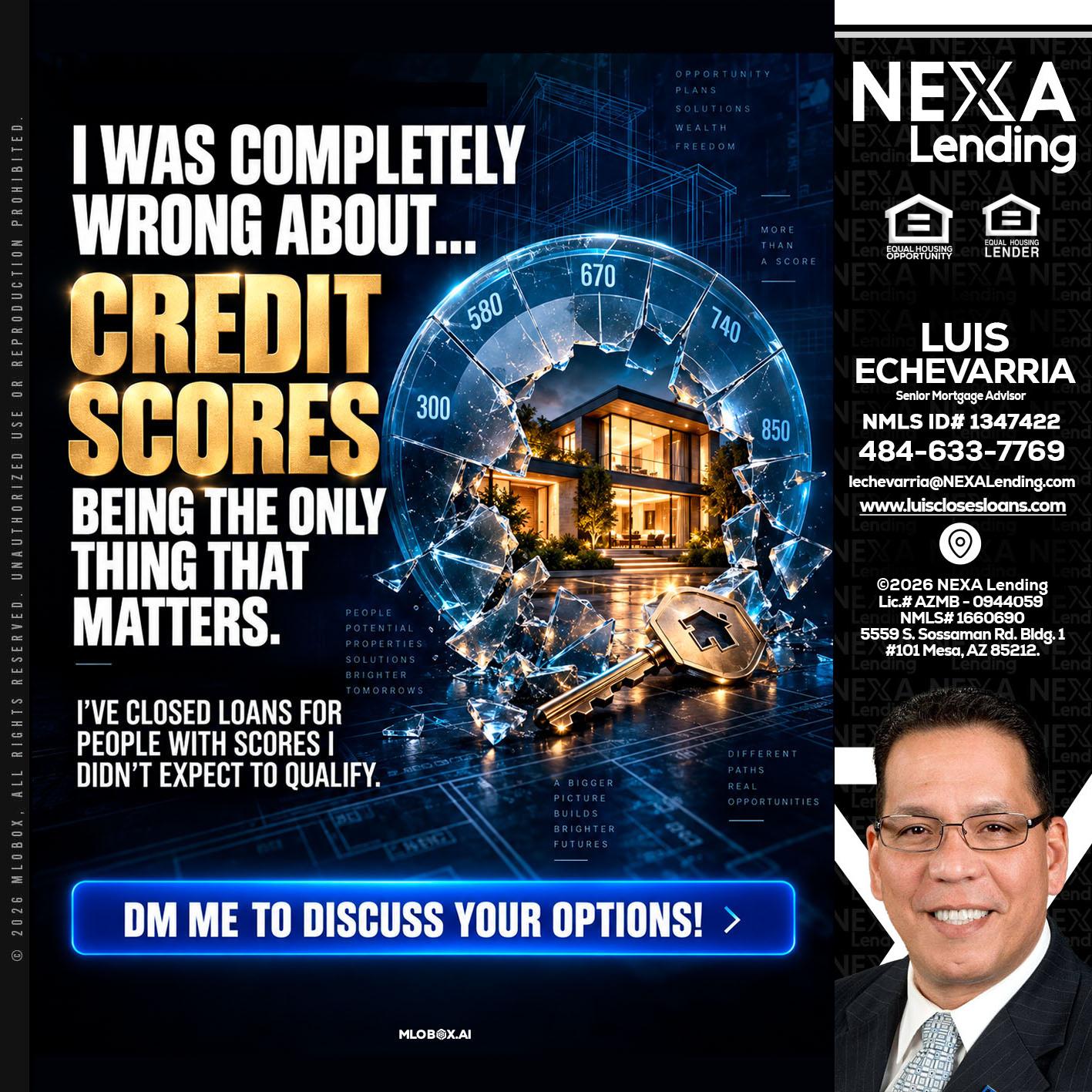 I WAS COMPLETY - Luis Echevarria -Broker/Senior Mortgage Advisor