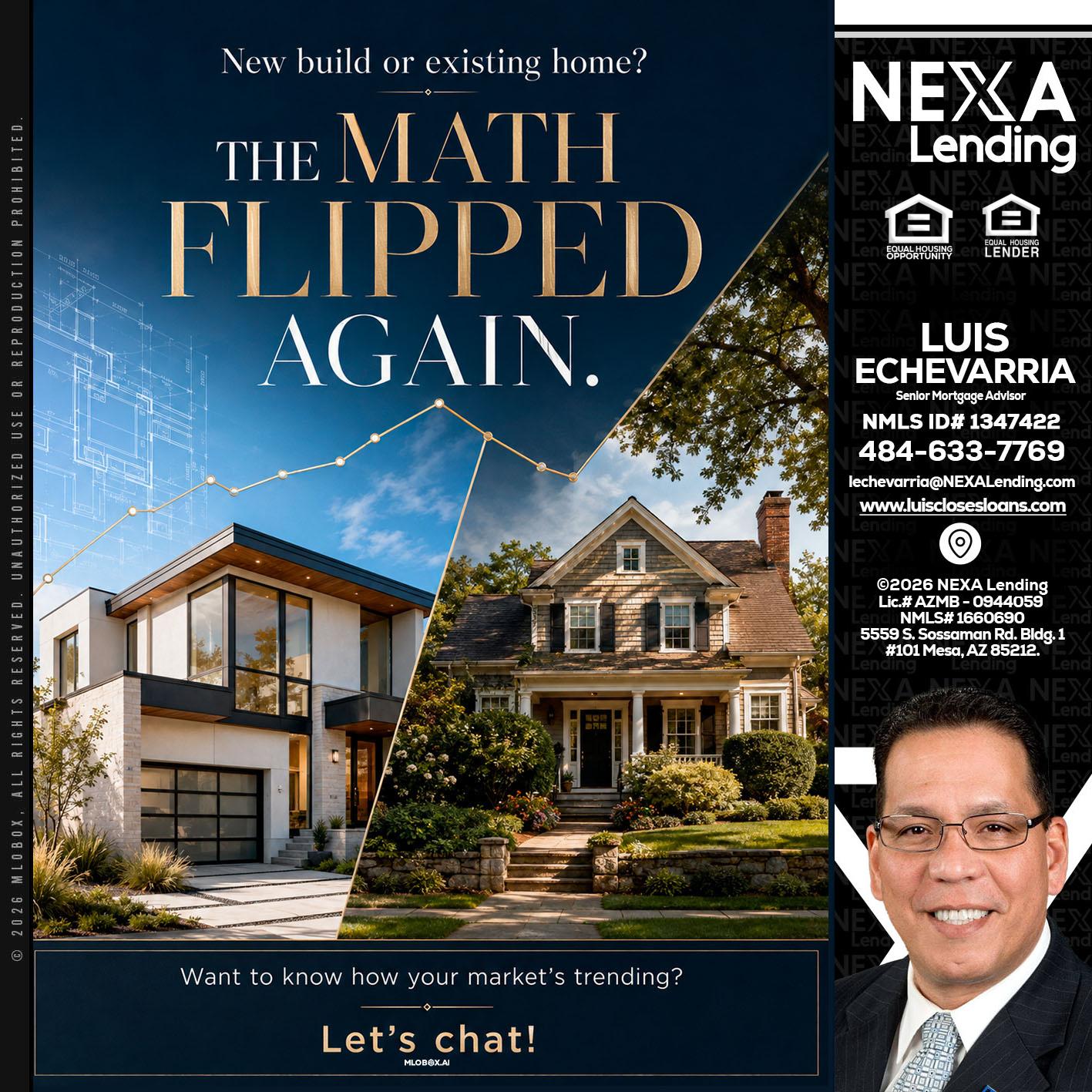 THE MATH FLIPED - Luis Echevarria -Broker/Senior Mortgage Advisor