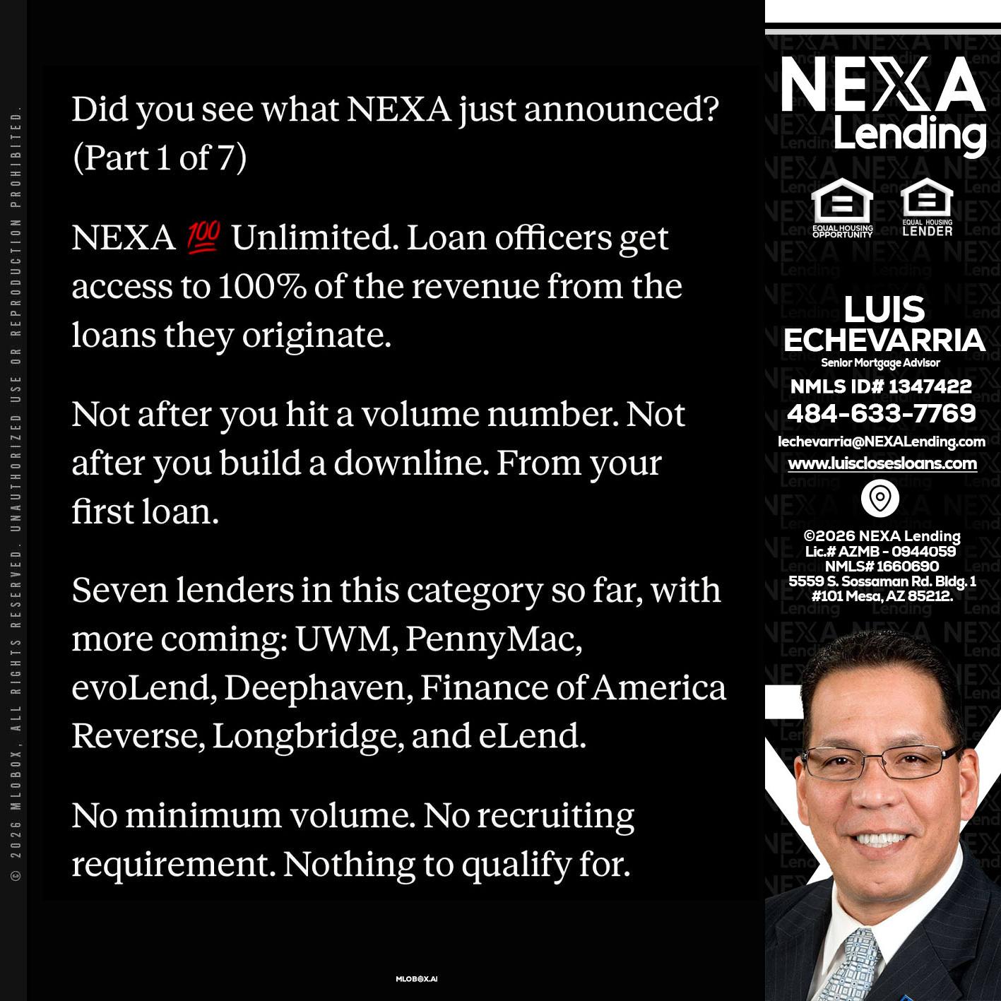 DID YOU KNOW - Luis Echevarria -Broker/Senior Mortgage Advisor