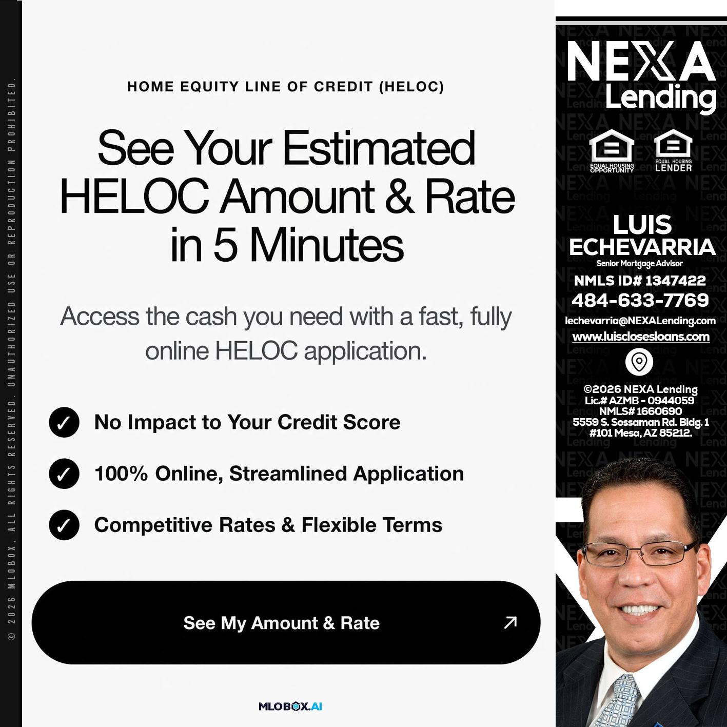 HELOC - Luis Echevarria -Broker/Senior Mortgage Advisor