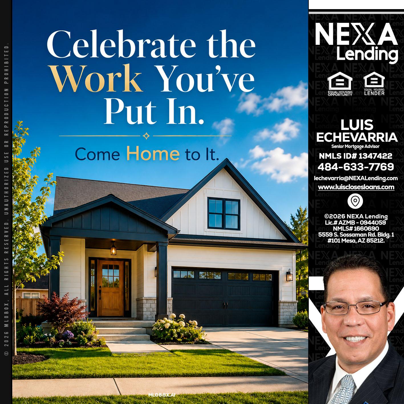 celebrate Labor Day - Luis Echevarria -Broker/Senior Mortgage Advisor
