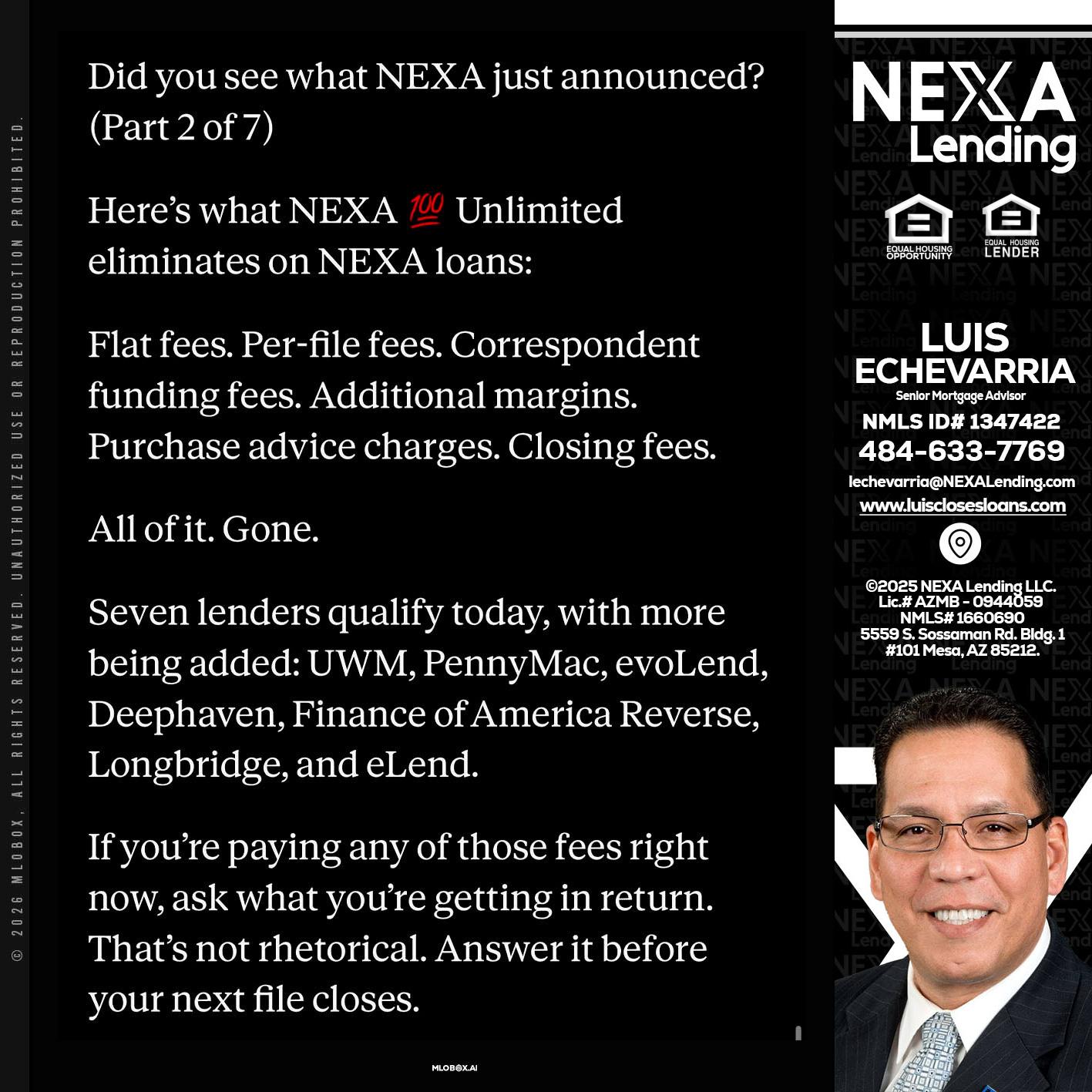 2 OF 7 - Luis Echevarria -Broker/Senior Mortgage Advisor